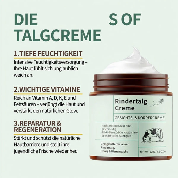 Bullenfett Pflegecreme Intensiv Tiefenpflege Aufhellung