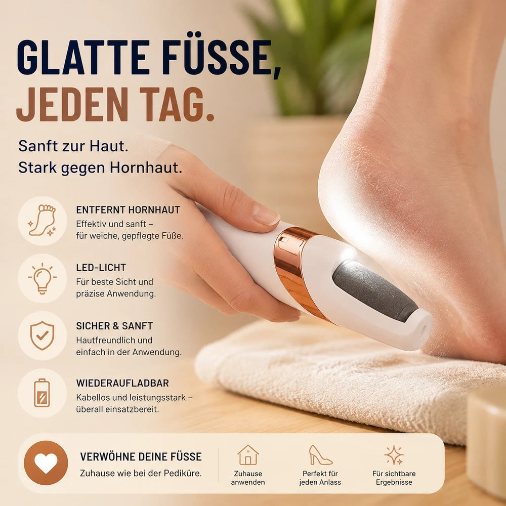 SilkStep Pro – Elektrisches Fußpflegegerät für glatte Füße