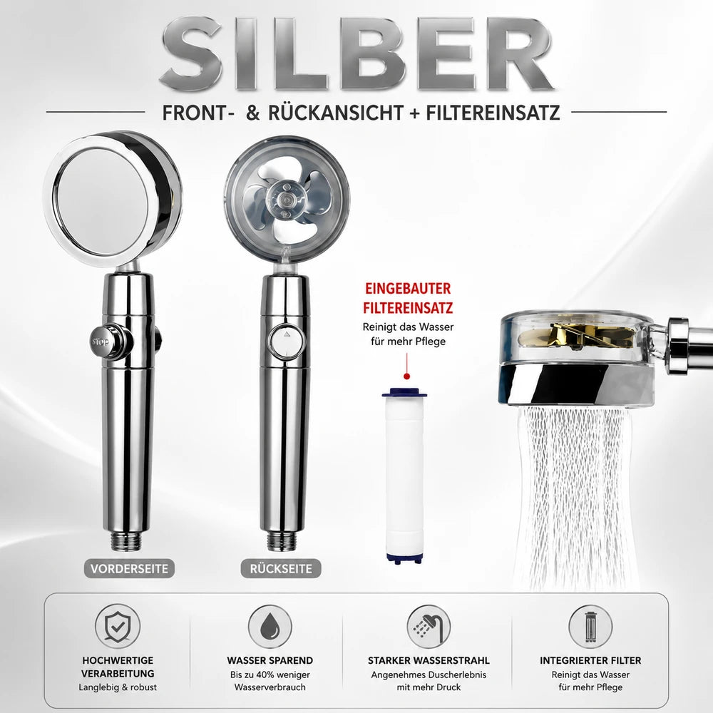 HydroSpin™ - Der innovative Turbo Duschkopf für mehr Druck und weniger Verbrauch