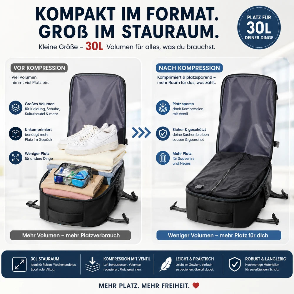 AirPack Pro - Packe 2x mehr ein ohne Extra Gepäck