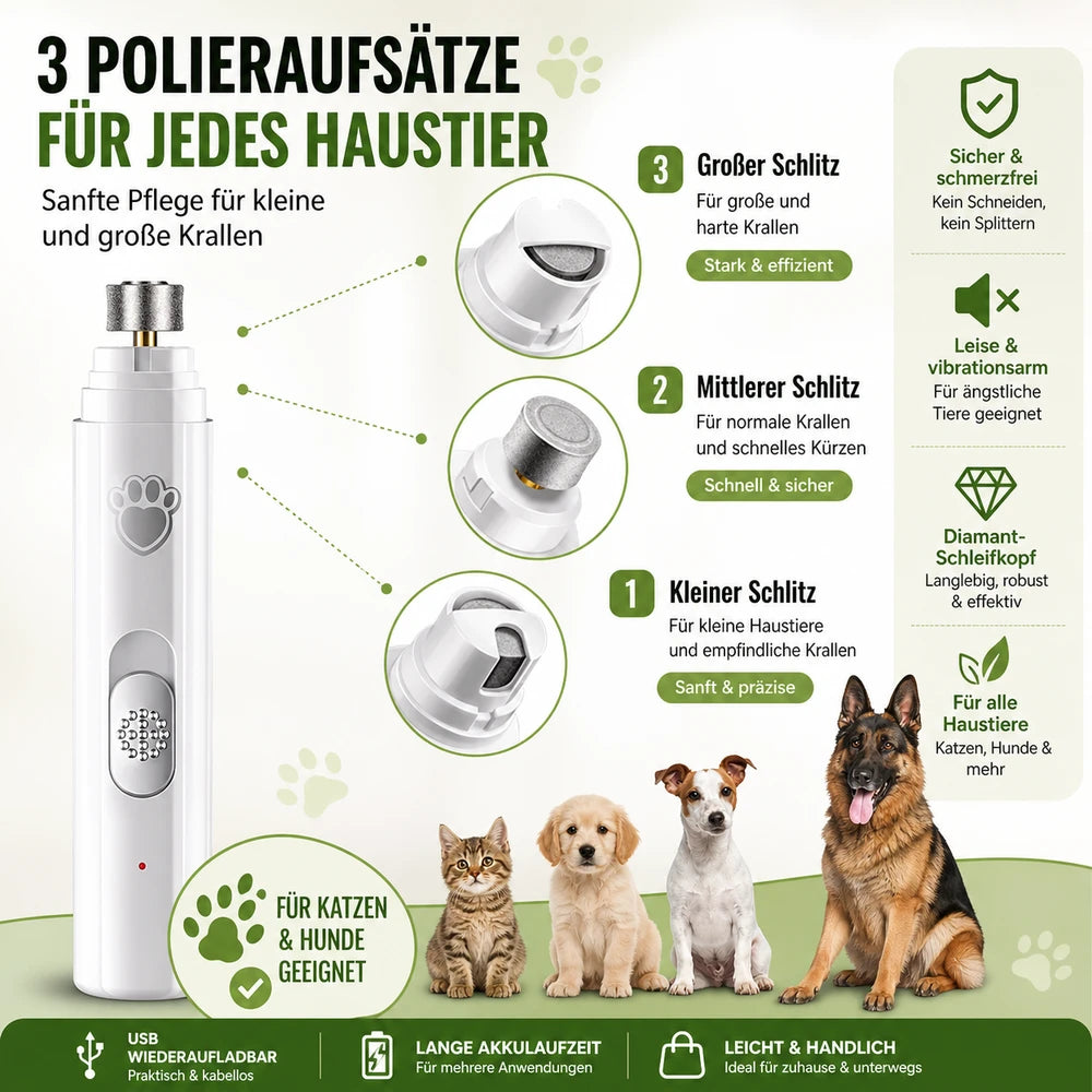 ClawCalm – Dein sanfter Krallenschleifer für entspannte Hunde & Katzen