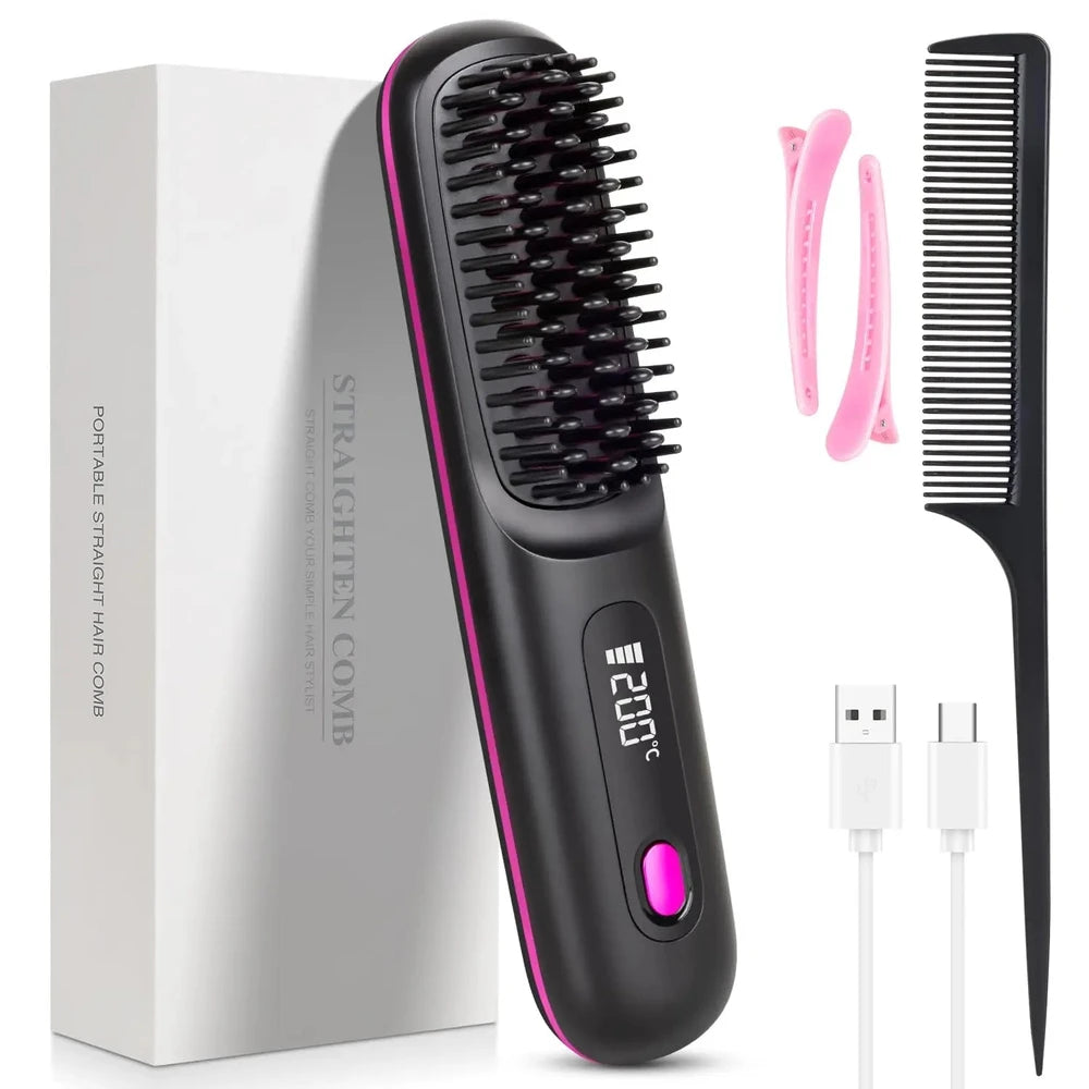 LuxeBrush - Deine Premium Glättbürste für perfekten Look unterwegs