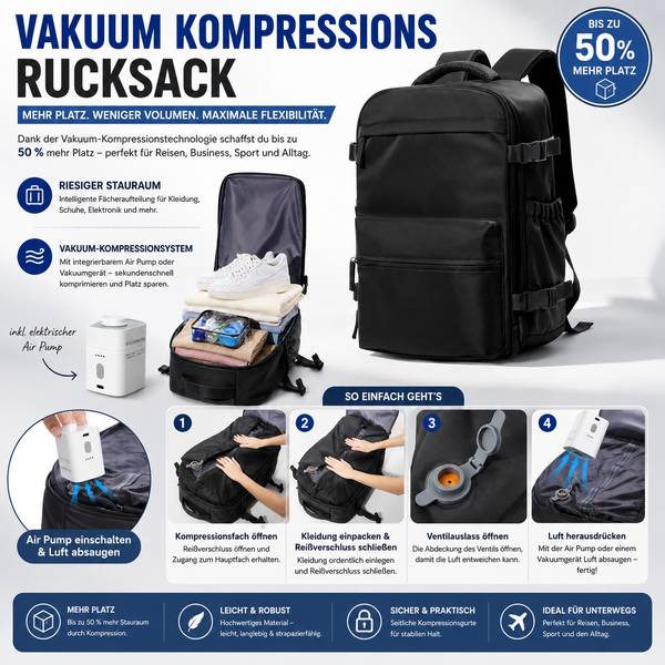 AirPack Pro Vakuum-Rucksack