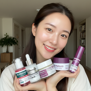 Kundin mit Korean Glow Produkt