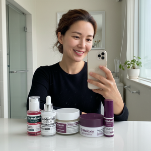 Reife Kundin mit Dr.Melaxin